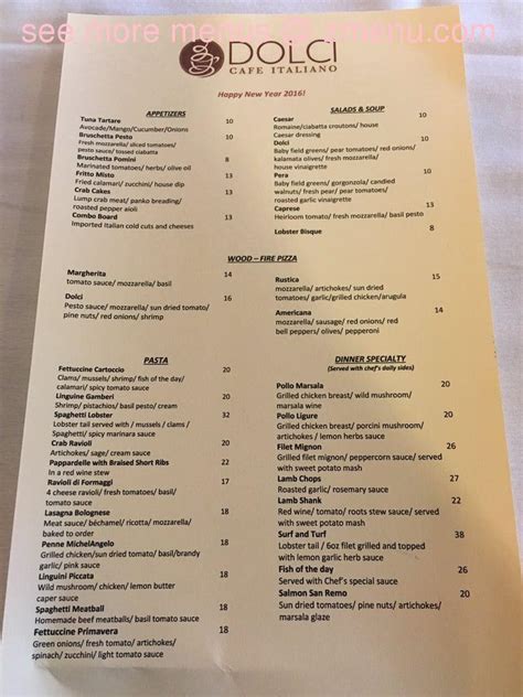 cafe dolci|dolci cafe italiano menu.
